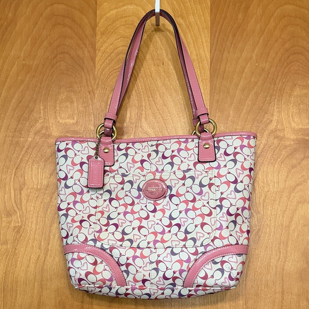 Stylish Pink and White Tote Bag